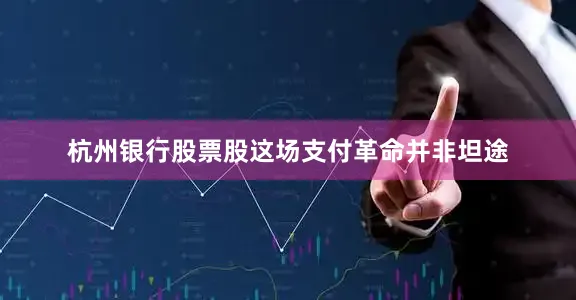 杭州银行股票股这场支付革命并非坦途